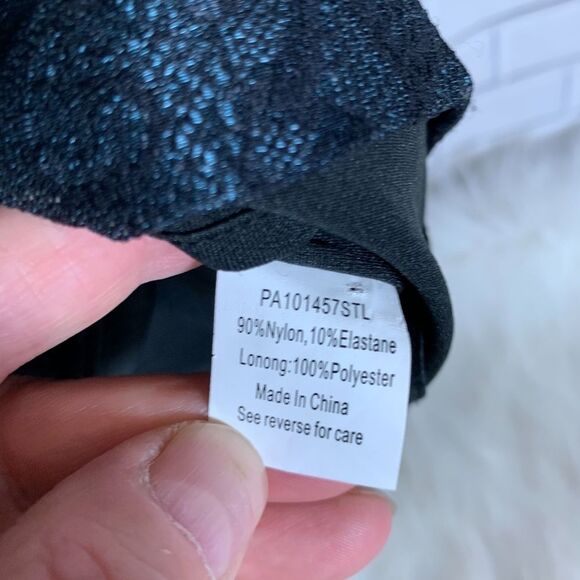 Parker Dia Midnight Blue Lace Sheath Dress Sz M - Picture 6 of 7